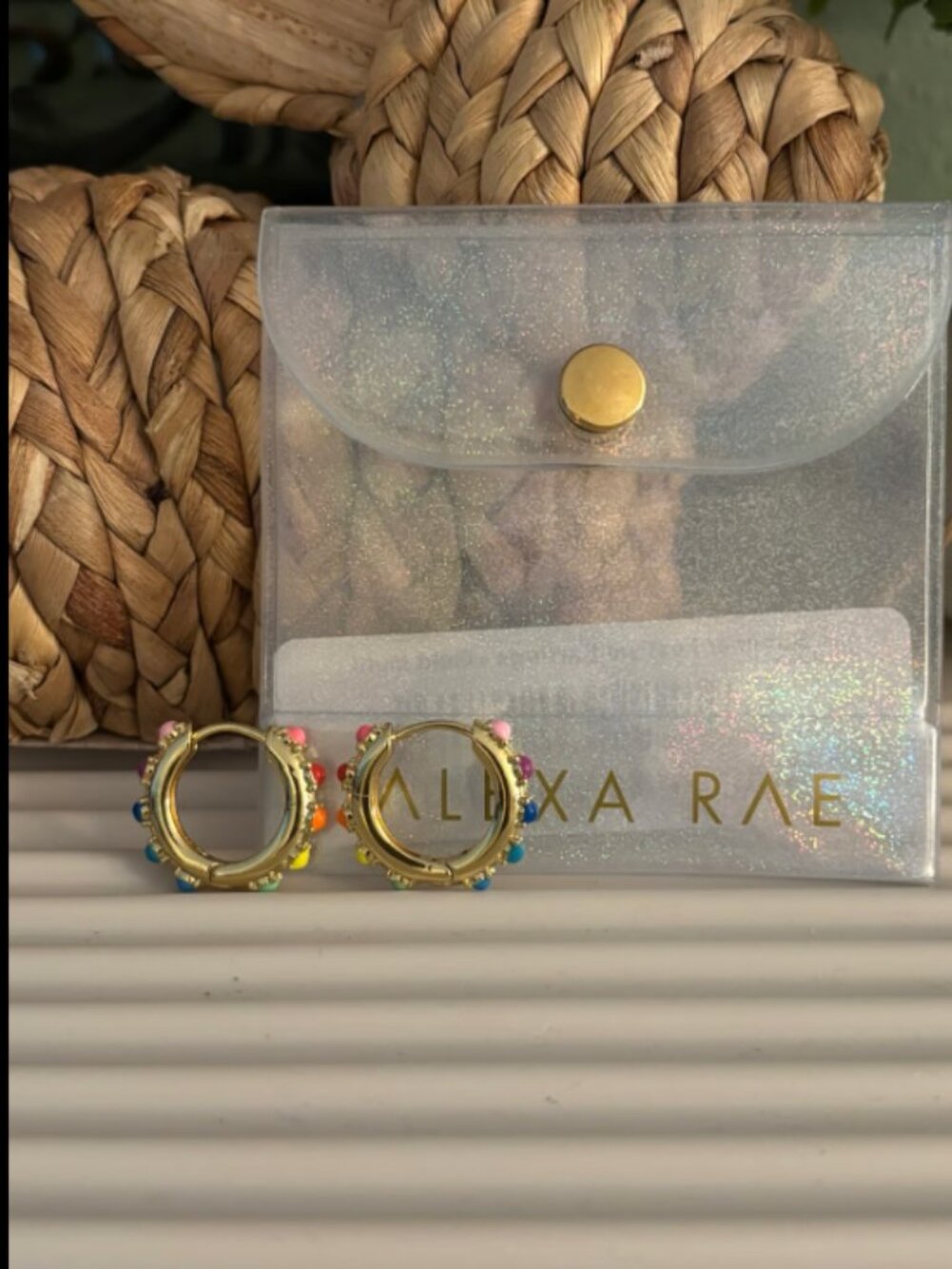 Bar by Alexa Rae Summer Festival Earrings - gold multi
